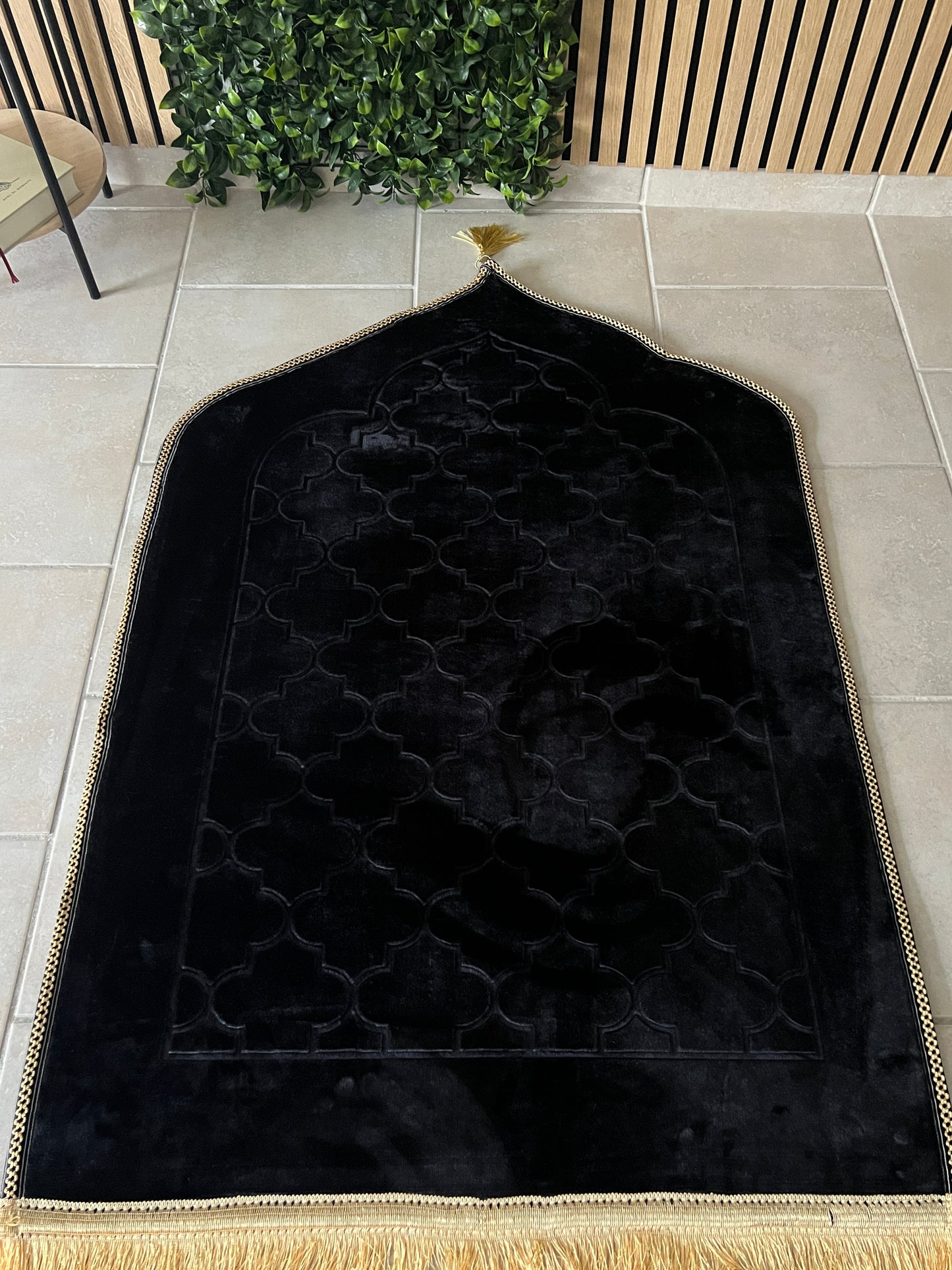 Premium Gebetsteppich black